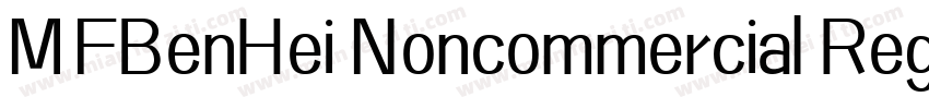MFBenHei Noncommercial Regularttf字体转换